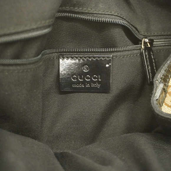 GUCCIAuth GG Canvas Tote Bag 203529 Women's Beige,Black - Picture 5 of 10